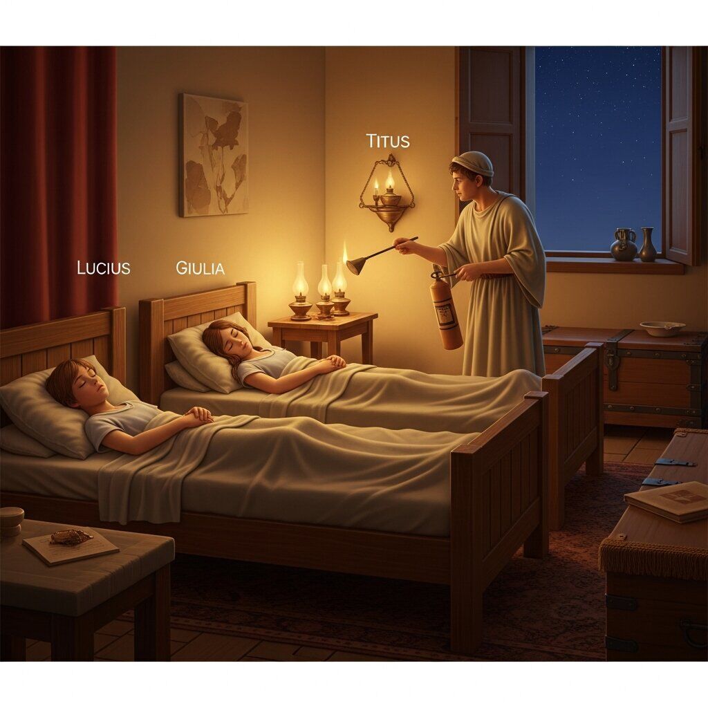 Familia in cubiculum